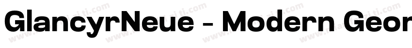 GlancyrNeue – Modern Geometric Indu字体转换